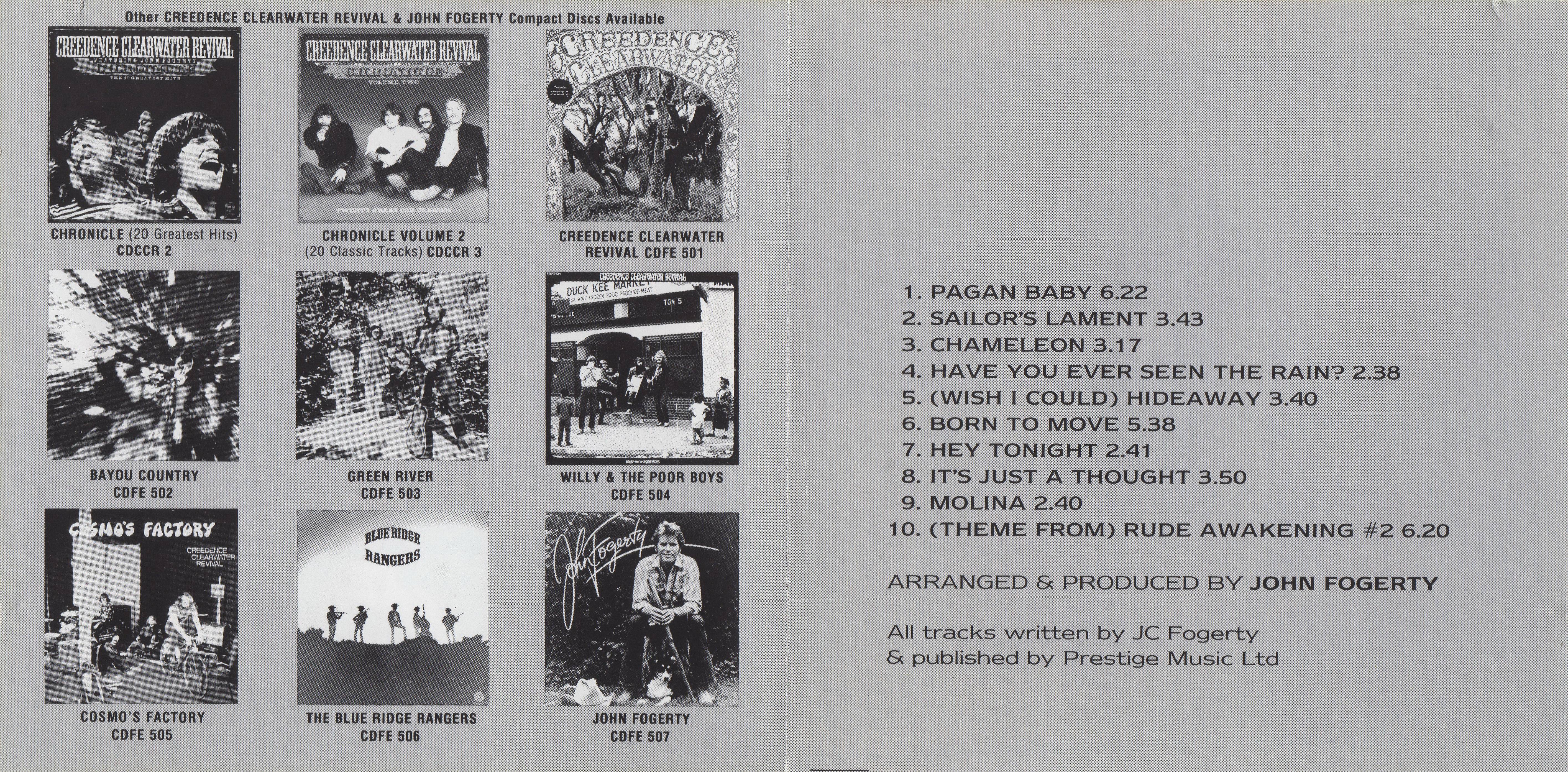 Creedence Clearwater Revival Pendulum : Booklet2 UK